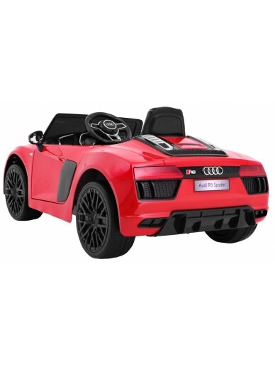 Elektromobilis vaikams AUDI R8 Spyder RS EVA 2 4 G Dažymas Raudona 2