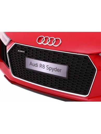 Elektromobilis vaikams AUDI R8 Spyder RS EVA 2 4 G Dažymas Raudona 4