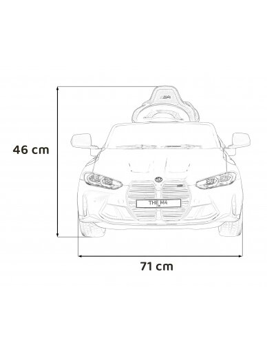 Elektromobilis vaikams BMW M4 Black Elektromobilis vaikams BMW M4 Black