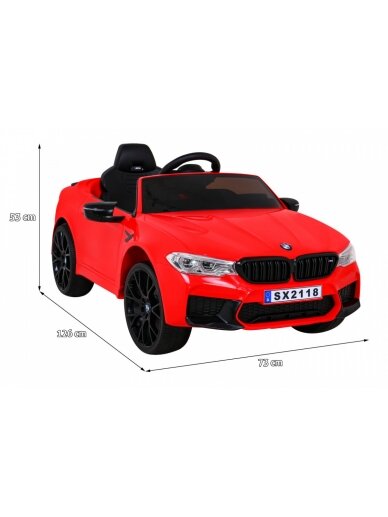 Elektromobilis vaikams BMW M5 DRIFT Red 1 Elektromobilis vaikams BMW M5 DRIFT Red 1