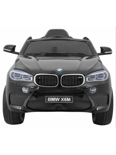Elektromobilis vaikams BMW X6M Lakuotas juodas 2