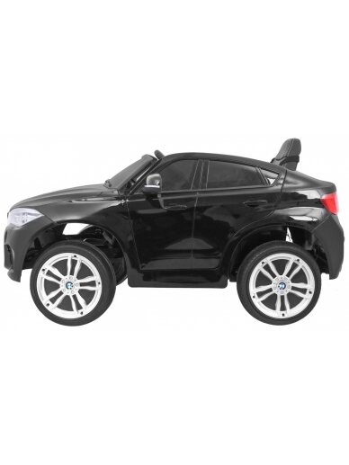 Elektromobilis vaikams BMW X6M Lakuotas juodas 3