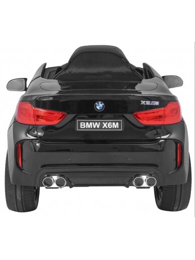 Elektromobilis vaikams BMW X6M Lakuotas juodas 7