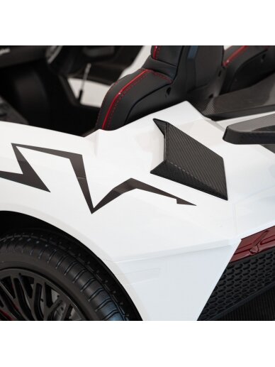 Elektromobilis vaikams Lamborghini Aventador SV White 16 Elektromobilis vaikams Lamborghini Aventador SV White 16