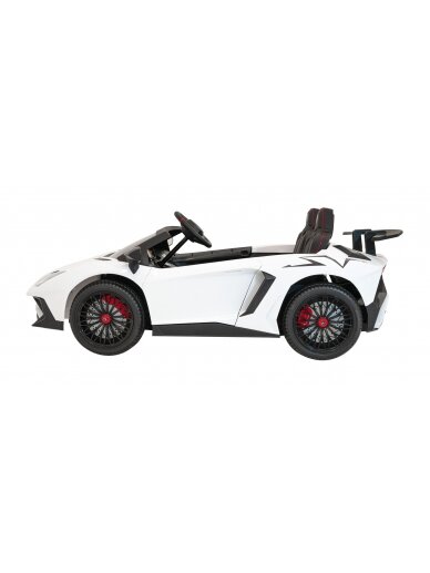 Elektromobilis vaikams Lamborghini Aventador SV White 3 Elektromobilis vaikams Lamborghini Aventador SV White 3