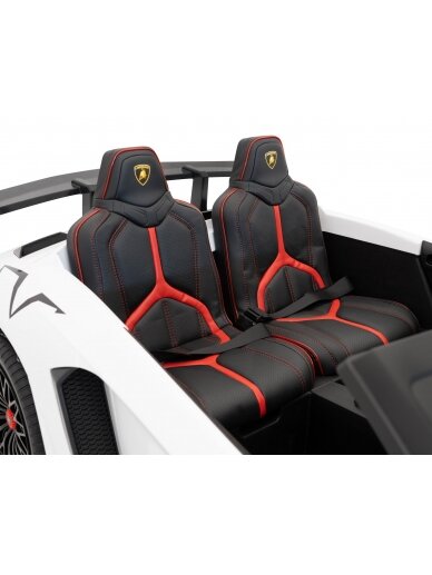 Elektromobilis vaikams Lamborghini Aventador SV White 9 Elektromobilis vaikams Lamborghini Aventador SV White 9