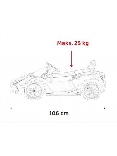 Elektromobilis vaikams Lamborghini Revuelto Blue 23