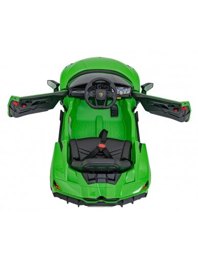Elektromobilis vaikams Lamborghini Revuelto Green 12 Elektromobilis vaikams Lamborghini Revuelto Green 12