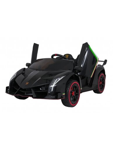 Elektromobilis vaikams Lamborghini VeneNe Black 2 Elektromobilis vaikams Lamborghini VeneNe Black 2