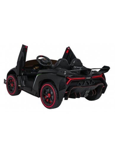 Elektromobilis vaikams Lamborghini VeneNe Black 3 Elektromobilis vaikams Lamborghini VeneNe Black 3