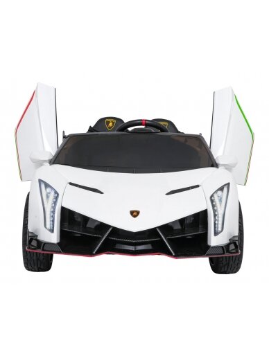 Elektromobilis vaikams Lamborghini VeneNe White 1 Elektromobilis vaikams Lamborghini VeneNe White 1