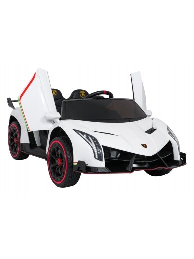 Elektromobilis vaikams Lamborghini VeneNe White 2 Elektromobilis vaikams Lamborghini VeneNe White 2