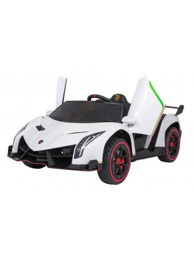 Elektromobilis vaikams Lamborghini VeneNe White 3 Elektromobilis vaikams Lamborghini VeneNe White 3