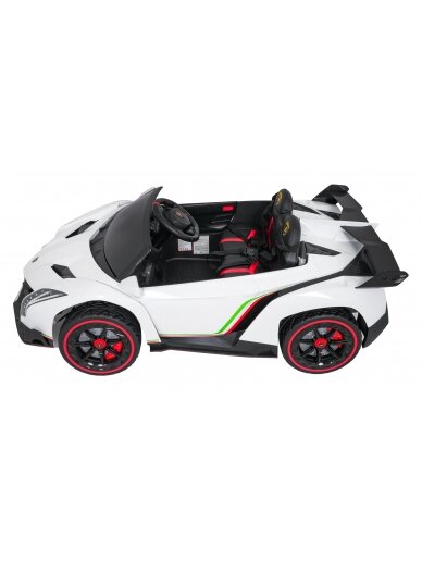 Elektromobilis vaikams Lamborghini VeneNe White 8 Elektromobilis vaikams Lamborghini VeneNe White 8