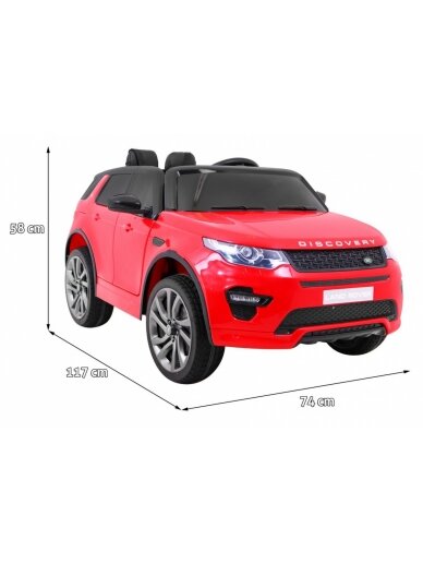 Elektromobilis vaikams Land Rover DisDangay Red 1