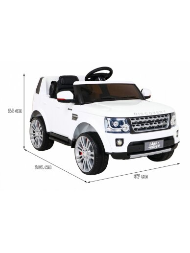 Elektromobilis vaikams Land Rover DisDangay White 1 Elektromobilis vaikams Land Rover DisDangay White 1