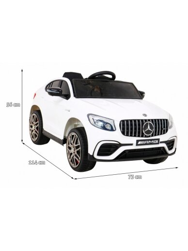 Elektromobilis vaikams Mercedes Benz GLC63S White 1 Elektromobilis vaikams Mercedes Benz GLC63S White 1