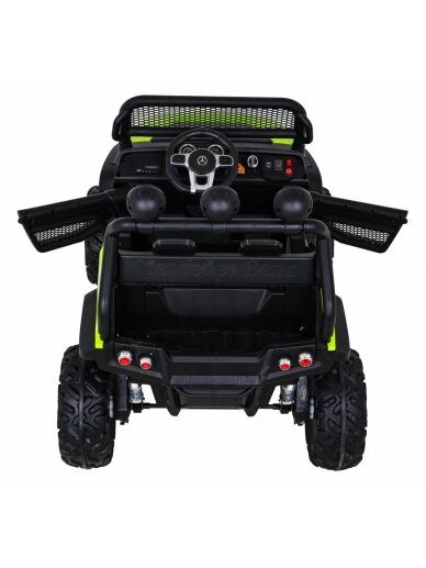 Elektromobilis vaikams Mercedes BENZ UNIMOG Green 6 Elektromobilis vaikams Mercedes BENZ UNIMOG Green 6