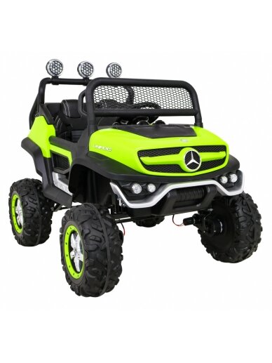 Elektromobilis vaikams Mercedes BENZ UNIMOG Green 8 Elektromobilis vaikams Mercedes BENZ UNIMOG Green 8