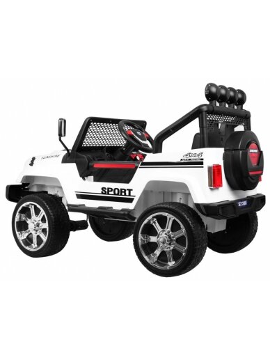 Elektromobilis vaikams NAUJAS "Raptor DRIFTER" 4 x 4 Baltas 1