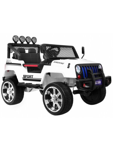 Elektromobilis vaikams NAUJAS "Raptor DRIFTER" 4 x 4 Baltas 3