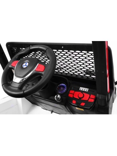 Elektromobilis vaikams NAUJAS "Raptor DRIFTER" 4 x 4 Baltas 5
