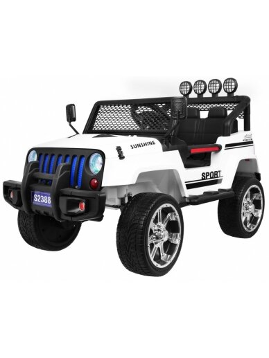 Elektromobilis vaikams NAUJAS "Raptor DRIFTER" 4 x 4 Baltas