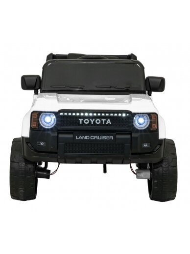 Elektromobilis vaikams Toyota Land Cruiser PRADO White 6 Elektromobilis vaikams Toyota Land Cruiser PRADO White 6