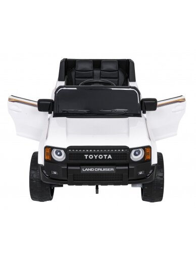 Elektromobilis vaikams Toyota Land Cruiser PRADO White 8 Elektromobilis vaikams Toyota Land Cruiser PRADO White 8