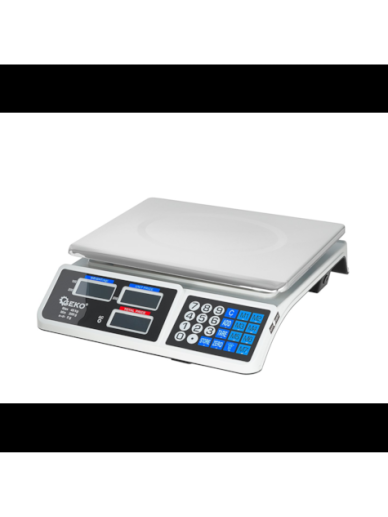Elektroninės svarstyklės 40 kg LCD 1 Elektroninės svarstyklės 40 kg LCD 1