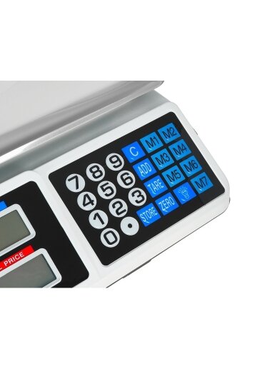 Elektroninės svarstyklės 40 kg LCD 3