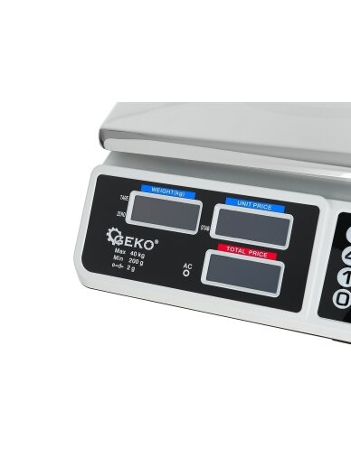 Elektroninės svarstyklės 40 kg LCD 4 Elektroninės svarstyklės 40 kg LCD 4