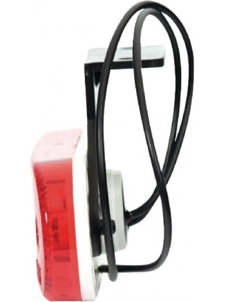 Gabaritinė lemputė LED, stačiakampė, 12/24V, raudona, tvirtinama varžtais, 113x63mm, 2 Gabaritinė lemputė LED, stačiakampė, 12/24V, raudona, tvirtinama varžtais, 113x63mm, 2