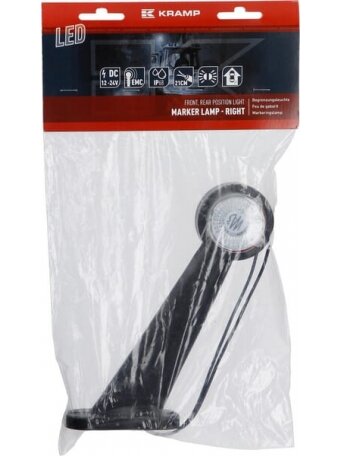 Gabaritinis žibintas RH LED, 12-24 V, 190x164x48,6 mm, Kramp 4