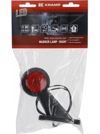 Gabaritinis žibintas RH LED, 12-24V, 108x134.5x48.6mm, Kramp 2 Gabaritinis žibintas RH LED, 12-24V, 108x134.5x48.6mm, Kramp 2