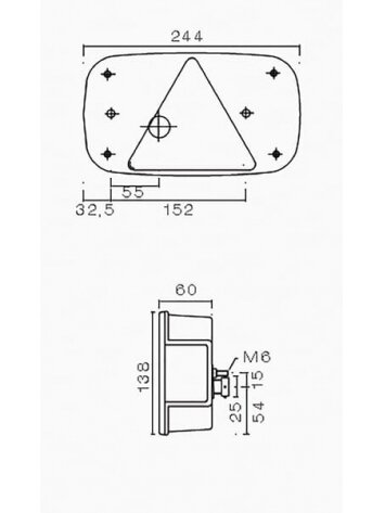 Galinis žibintas LH stačiakampio formos, 12V, raudonos/permatomos/gintarinės spalvos, tvirtinamas varžtais, 244xMultipoint III, gamintojas Aspöck 2 Galinis žibintas LH stačiakampio formos, 12V, raudonos/permatomos/gintarinės spalvos, tvirtinamas varžtais, 244xMultipoint III, gamintojas Aspöck 2