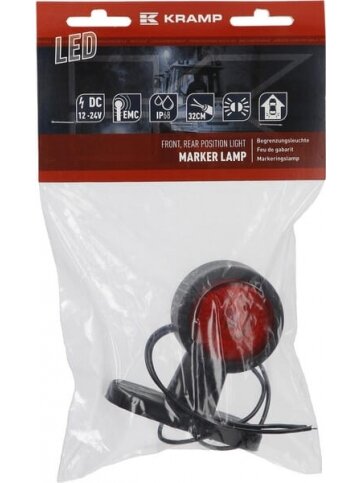 Gabaritinis LED žibintas, 12-24 V, 95x89x49,5 mm, Kramp 4 Gabaritinis LED žibintas, 12-24 V, 95x89x49,5 mm, Kramp 4