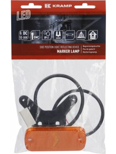 Gabaritinis žibintas LED, stačiakampė, 12-24 V, 105,4x45x11,8 mm, Kramp 5 Gabaritinis žibintas LED, stačiakampė, 12-24 V, 105,4x45x11,8 mm, Kramp 5