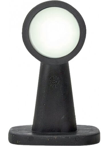 Gabaritinis LED žibintas, apvali, 12/24V, balta/raudona, tvirtinama varžtais, 135xWaś Gabaritinis LED žibintas, apvali, 12/24V, balta/raudona, tvirtinama varžtais, 135xWaś
