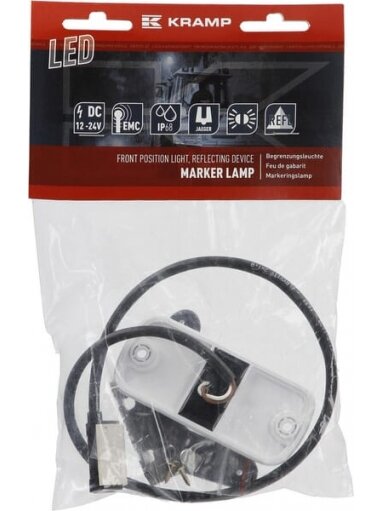 Gabaritinis žibintas LED, stačiakampė, 12-24V, 105,4x45x11,8 mm, Jaeger, Kramp 2 Gabaritinis žibintas LED, stačiakampė, 12-24V, 105,4x45x11,8 mm, Jaeger, Kramp 2
