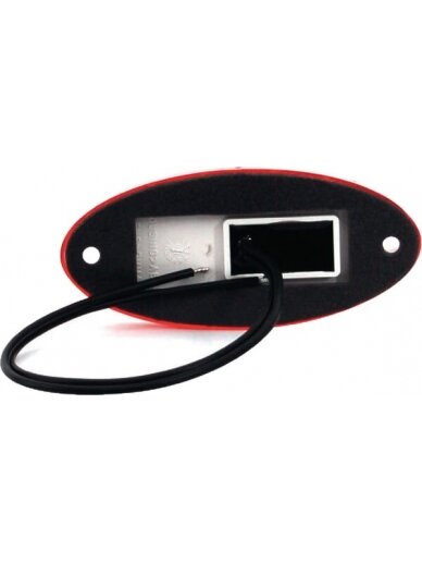 Gabaritinė lemputė LED, ovali, 12/24V, oranžinė/raudona, tvirtinama varžtais, 102x46mm, 1 Gabaritinė lemputė LED, ovali, 12/24V, oranžinė/raudona, tvirtinama varžtais, 102x46mm, 1