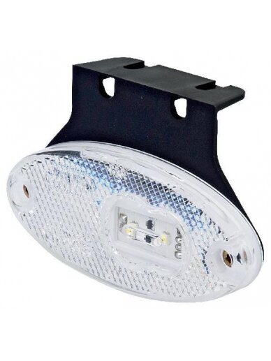 Gabaritinė lemputė LED, ovali, 12/24V, skaidri, tvirtinama varžtais, 102x46mm, Gabaritinė lemputė LED, ovali, 12/24V, skaidri, tvirtinama varžtais, 102x46mm,