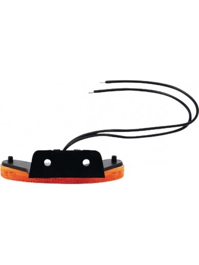 Gabaritinė lemputė LED, ovalii, 12/24V, gintarinė, tvirtinama varžtais, 102x46mm, Gabaritinė lemputė LED, ovalii, 12/24V, gintarinė, tvirtinama varžtais, 102x46mm,