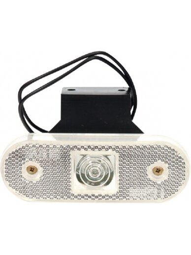 Gabaritinė lemputė LED, stačiakampė, 12/24V, skaidri, tvirtinama varžtais, 113x63mm, Gabaritinė lemputė LED, stačiakampė, 12/24V, skaidri, tvirtinama varžtais, 113x63mm,