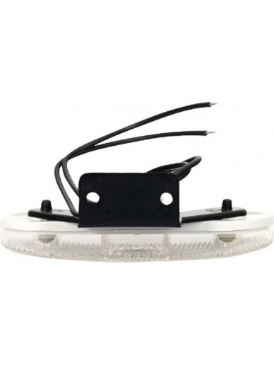 Gabaritinė lemputė LED, stačiakampė, 12/24V, skaidri, tvirtinama varžtais, 113x63mm, 1 Gabaritinė lemputė LED, stačiakampė, 12/24V, skaidri, tvirtinama varžtais, 113x63mm, 1