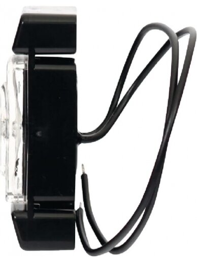 Gabaritinė lemputė LED, stačiakampė, 12/24V, skaidri, tvirtinama varžtais, 72x32mm, 2 Gabaritinė lemputė LED, stačiakampė, 12/24V, skaidri, tvirtinama varžtais, 72x32mm, 2