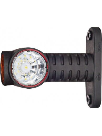 Gabaritinis LED žibintas, 0,7/1,4 W, 12/24 V, balta/oranžinė/raudona, 100x55x118 mm, 3 LED, Kramp Gabaritinis LED žibintas, 0,7/1,4 W, 12/24 V, balta/oranžinė/raudona, 100x55x118 mm, 3 LED, Kramp