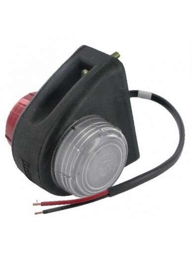 Gabaritinis LED žibintas, 12 V, skaidri/raudona, tvirtinama varžtais, "Britax Gabaritinis LED žibintas, 12 V, skaidri/raudona, tvirtinama varžtais, "Britax