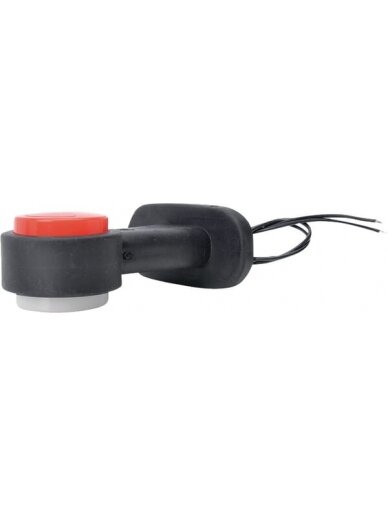 Gabaritinis LED žibintas, apvali, 12/24V, balta/raudona, tvirtinama varžtais, 135xWaś 4 Gabaritinis LED žibintas, apvali, 12/24V, balta/raudona, tvirtinama varžtais, 135xWaś 4
