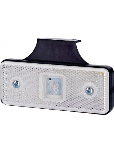 Gabaritinis žibintas LED, 0,4/0,7 W, stačiakampė, 12/24 V, balta, 112x45x17 mm, 1 LED, gopart Gabaritinis žibintas LED, 0,4/0,7 W, stačiakampė, 12/24 V, balta, 112x45x17 mm, 1 LED, gopart